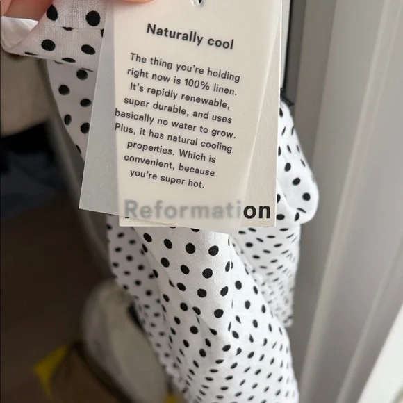 Reformation Reese Linen Top NWT - Picture 5 of 5